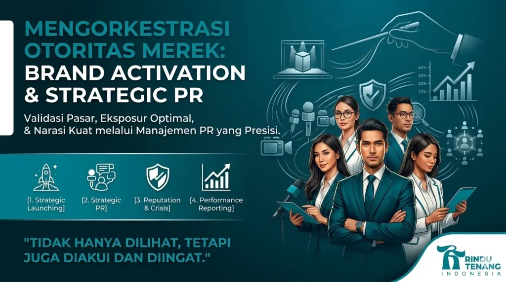 Layanan Brand Activation dan Strategic PR oleh Rindu Tenang Indonesia untuk mengorkestrasi otoritas brand perusahaan
