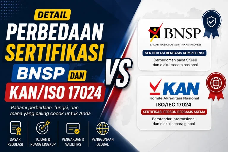 Detail Perbedaan Sertifikasi BNSP dan KAN/ISO 17024